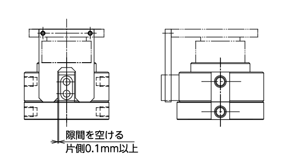 回転止め取付方法の一例。