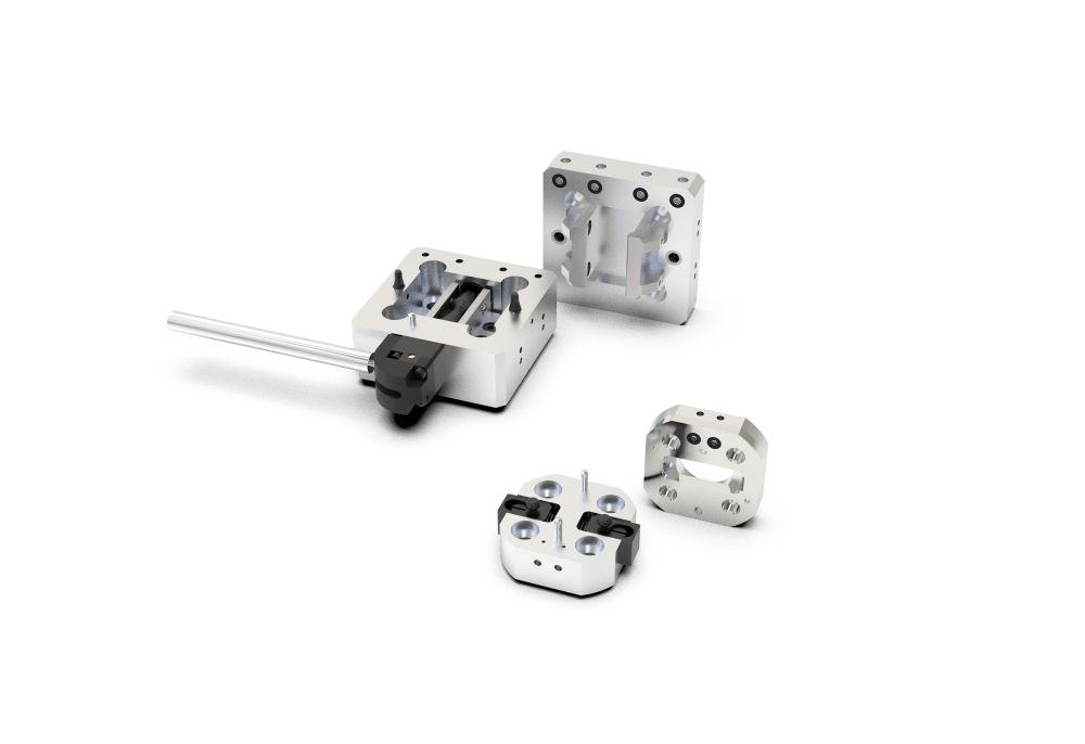 手動ツールチェンジャーKHFの外観。3kg可搬と12kg可搬の2機種が並ぶ。